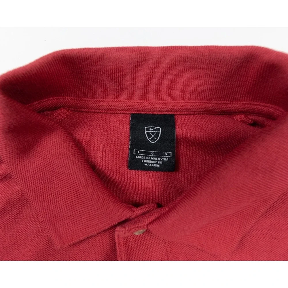 Stanford‎ University Shirt Adult Large Red Short Sleeve Polo Aquatics Nike Golf
